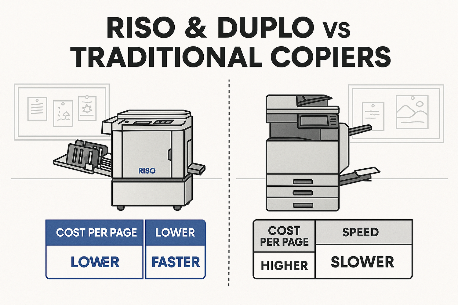Riso & Duplo vs Traditional Copiers — What Schools Should Know