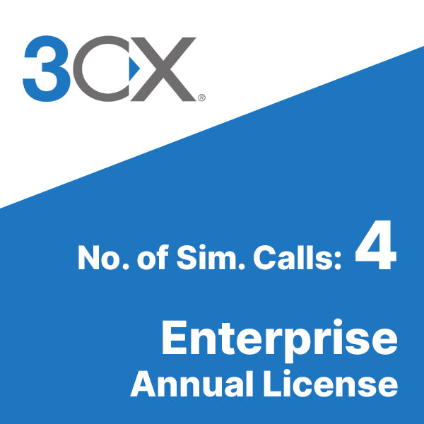3CX Enterprise Telephone System Annual License - 4SC